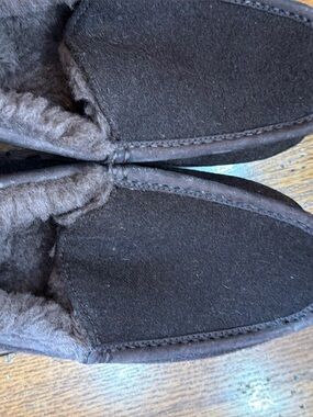 UGG Brown Suede Shearling Lined Slip-On